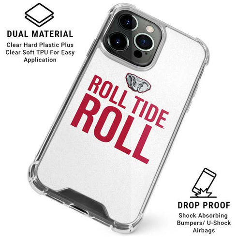 University of Alabama Crimson Roll Tide iPhone 16 Pro Clear Case